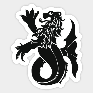 Medieval heraldry Sea lion Sticker